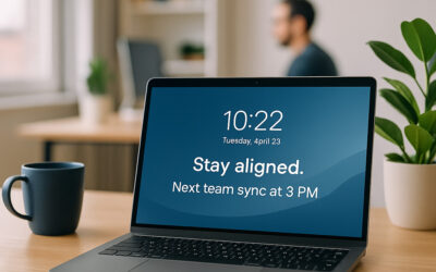 How to Keep Remote Teams Aligned with Lock Screen Messaging