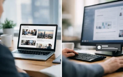 Intranet News vs Desktop Screen Messaging