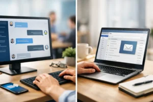 Desktop Messaging vs Email at Work